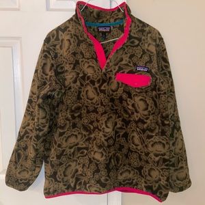 Green and Pink Patagonia Synchilla